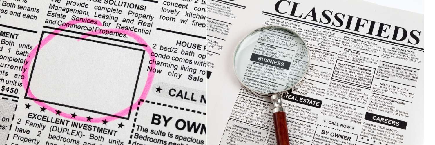 How to book newspaper ad